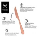 Ver imagem 2 de Jogo 6 Faca Sobremesa Bronze Sophia - Mimo Style