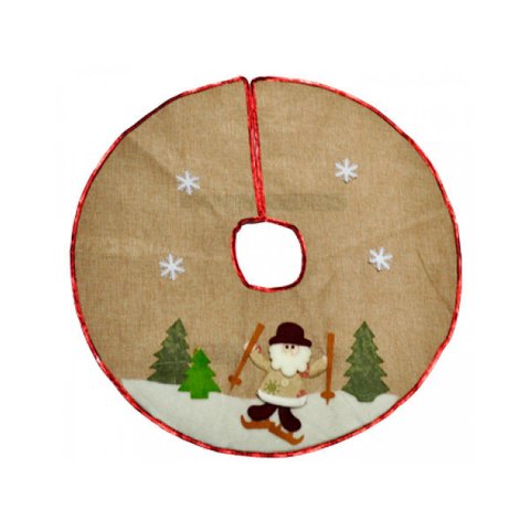 Saia para Árvore de Natal Decorada Papai Noel 60cm - Rio Master