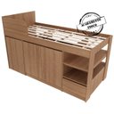 Ver imagem 6 de Cama Infantil Multifuncional Com Escrivaninha CM8021 Amendoa Tecno Mobili