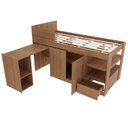Ver imagem 2 de Cama Infantil Multifuncional Com Escrivaninha CM8021 Amendoa Tecno Mobili