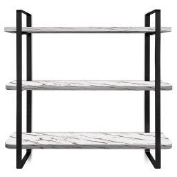 Prateleira Tripla Nicho Hone Modelo Industrial Decoração Casa 60x15 Preta/Vulcano - 3
