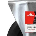 Ver imagem 4 de Rodízio Fixo 4 Polegadas 70kg Aço Zincado Borracha Preto para Carrinho de Carga Worker