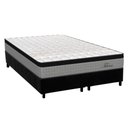 Ver imagem 1 de Cama Box King: Colchão Molas Ensacadas Orthoflex MasterPocket Titan + Base CRC Suede Black(