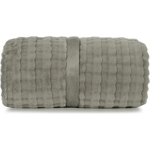 Cobertor Casal Desert Plush Flanel Fleece 400g/m² 100% Poliéste Altenburg Verde Seiva
