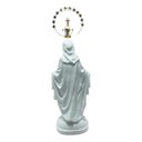 Ver imagem 2 de Imagem Nossa Senhora Das Graças com Coroa Gesso Branco 30 Cm