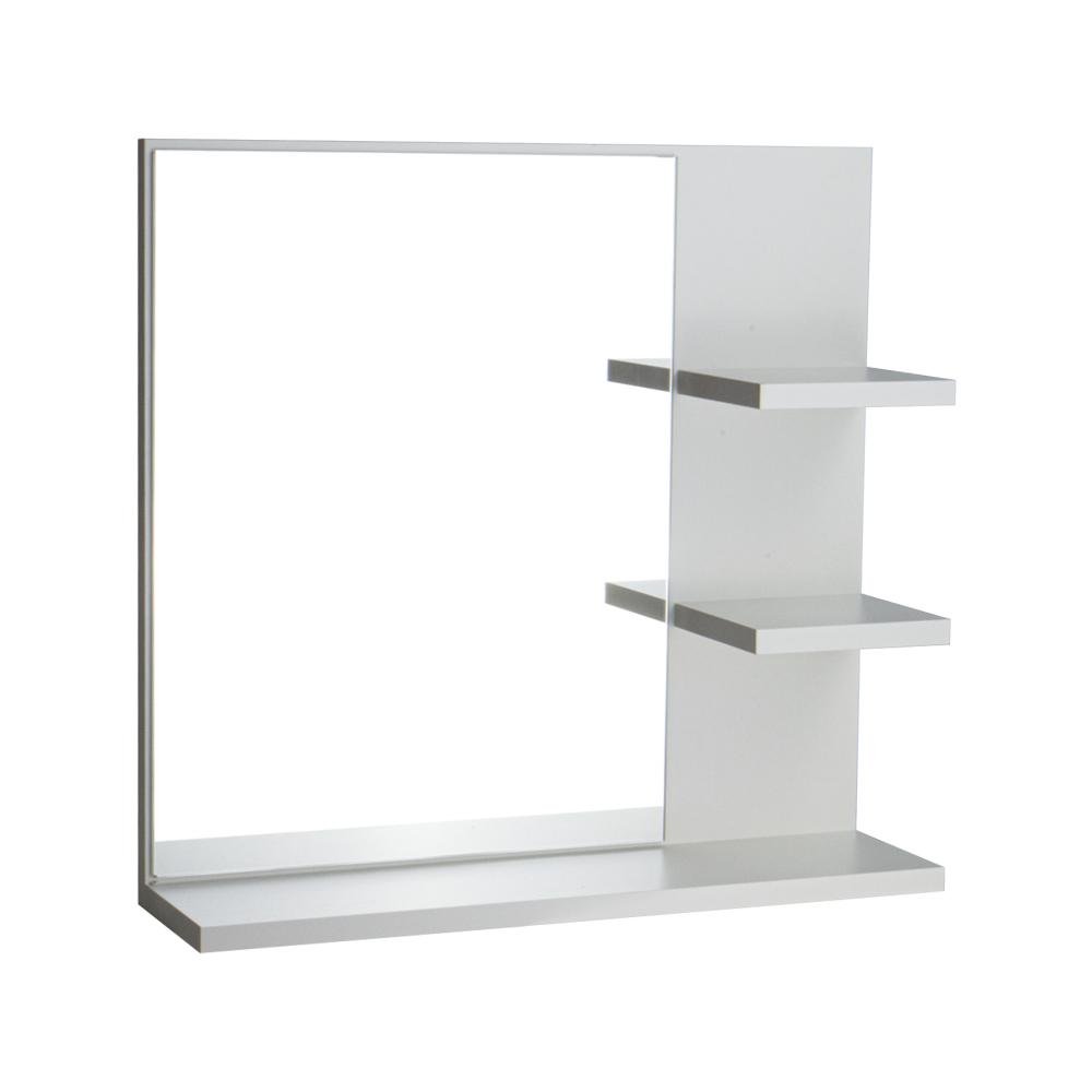 Espelho para Banheiro com Armário Branco Viena 45cm - 2