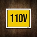 Ver imagem 1 de Placa de Sinalização - Atenção 110 Volts 27x35