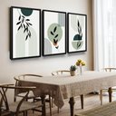 Ver imagem 2 de Quadros Decorativos Plantas Formas Sala Moldura