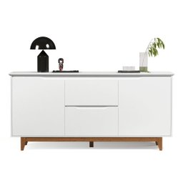 Buffet Flow 2 Portas Branco - Ej Moveis - 4
