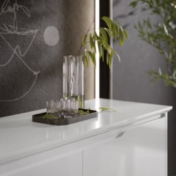 Buffet Flow 2 Portas Branco - Ej Moveis - 3