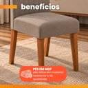 Ver imagem 5 de Conjunto de 2 Cadeiras Estofada Sala de Jantar Grécia Dobuê