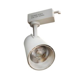 Kit Trilho Eletrificado Poptem 1M Com 3 Spots Led Branco De Teto/Parede 7W 3000K - 3