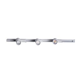Kit Trilho Eletrificado Poptem 1M Com 3 Spots Led Branco De Teto/Parede 7W 3000K - 1