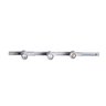 Kit Trilho Eletrificado Poptem 1M Com 3 Spots Led Branco De Teto/Parede 7W 3000K - 1