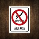 Ver imagem 1 de Placa Cuidado Água Rasa 36x46