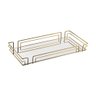 Bandeja Multiuso Hara Luiza Retangular 66,5 X 31,5 Cm Cor:dourado - 1