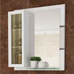 Gabinete para Banheiro com Cuba e Espelheira Grécia 80 Balcony - 3