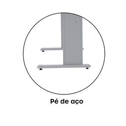 Mesa para Escritório Secretária Mx120 Maxxi  - 6