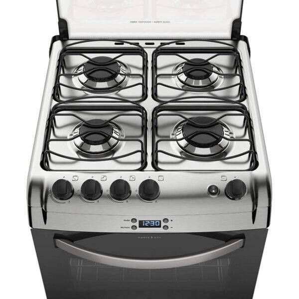 Fogão 4 Bocas Automático com Timer e Forno Autolimpante 52Rxl ...