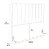 Cabeceira Cama Box London 1,40 Casal Boucle Linha Premium:off White - 6