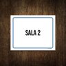 Placa Ambiente Sinalização Setor Sala 2 27X35 - 1