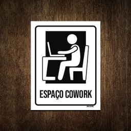 Placa Condomínio Ambiente Espaço Cowork 36x46 - 1 Placa Condomínio Ambiente Espaço Cowork 36x46 - 1
