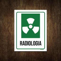 Placa Sinalização Hospitalar Radiologia 36x46 - 1