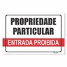 Placa De Sinalização Entrada Proibida - Ps2Mm 30X40Cm - 1