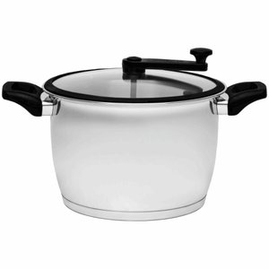 Pipoqueira Tramontina Allegra em Aço Inox e Tampa de Vidro 22 Cm 5.6l 62658220