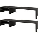Ver imagem 1 de Kit 02 Suportes para Monitor Stand Home Office Lap 90 cm L03 Preto - Lyam Lyam Decor