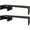 Kit 02 Suportes Para Monitor Stand Home Office Lap 90 cm L03 Preto - Lyam Lyam Decor - 1