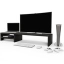 Ver imagem 3 de Kit 02 Suportes Para Monitor Stand Home Office Lap 90 cm L03 Preto - Lyam Lyam Decor