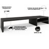 Kit 02 Suportes Para Monitor Stand Home Office Lap 90 cm L03 Preto - Lyam Lyam Decor - 4