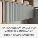 Ver imagem 4 de Cozinha Modulada 4 Peças Nesher Marquesa Ripado 100% Mdf