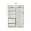 Ver imagem 3 de Guarda-Roupa Solteiro com Espelho 2 Portas 3 Gavetas Rc 2003