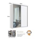 Ver imagem 3 de Guarda-Roupa 2 Portas de Correr 1 com Espelho 3 Gavetas Zira Branco