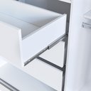 Ver mais imagens de Guarda-Roupa 2 Portas de Correr 1 com Espelho 3 Gavetas Zira Branco