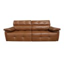 Ver imagem 1 de Sofá Retrátil e Reclinável de Couro Queen 2,20 M Brown - Mempra Design