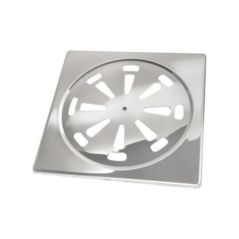 Ralo Tampa Quadrada Grelha 15x15 Inox 201 Lavabos e Banheiro