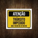 Ver imagem 1 de Placa Sinalização Atenção Trânsito Impedido 27X35