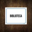 Ver imagem 1 de Placa Ambiente Sinalização Setor Biblioteca 36X46