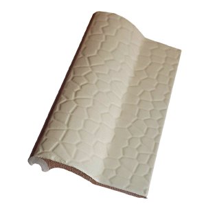 Kit 4 Bordas P/ Piscina Mosaico Branco 12x25 1m Linear