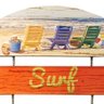 Placa Praia Surf Sit Bach Relax de Metal - 50x33 cm - 2