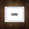 Placa Ambiente Sinalização Setor Sauna 27x35 - 1