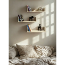 Ver imagem 2 de Kit 3 Prateleiras U Mdf 15mm Branca 60x25 Fixação Invisível