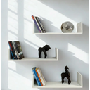 Ver imagem 4 de Kit 3 Prateleiras U Mdf 15mm Branca 60x25 Fixação Invisível