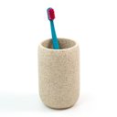 Ver imagem 2 de Porta Objeto de Banheiro de Resina Oval Areia - Oikos