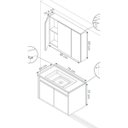 Ver imagem 4 de Conjunto para Banheiro Gabinete 2 Portas com Cuba e Espelheira Paris 80 Balcony
