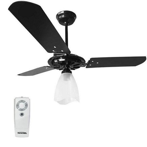 Ventilador de Teto com Controle Remoto Preto Ventex - 127V