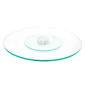 Prato Giratório Vidro Temperado 55cm 8mm Mais Resistente
